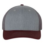 Heather Grey/ Charcoal/ Maroon