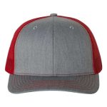 Heather Grey/ Red